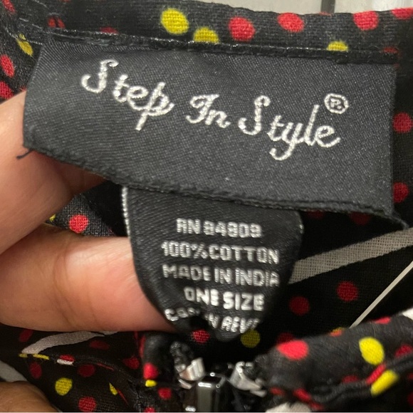 (NWOT) AFRICAN STYLE HIGH-LOW MULTI-COLOR PRINT TOP - Picture 7 of 10